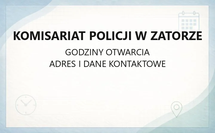 Komisariat Policji w Zatorze - kontakt, dzielnicowy, zgłoszenia