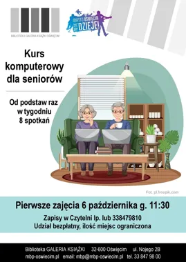 Seniorzy ruszają z komputerem - osiem spotkań w Oświęcimiu