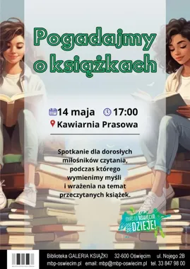 Oświęcim znów pogada o książkach - biblioteka szykuje spokojny hit wiosny
